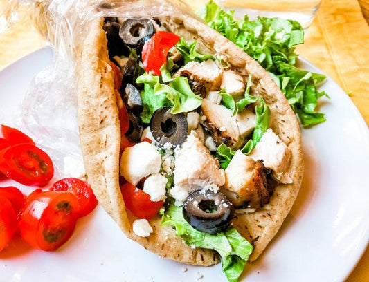 Easy Mediterranean Chicken Wrap